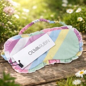 Olivia Rubin Pastel Striped  Sleep Mask